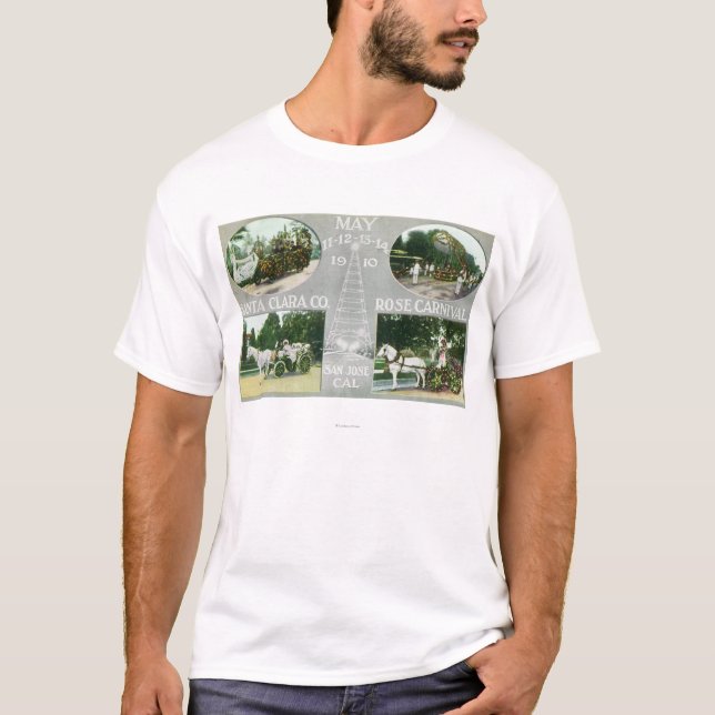 Camiseta Vistas escénicas de Santa Clara Co subió (Anverso)