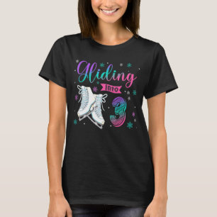Camiseta Vistazo a 3 años de edad Figura Hielo Skate 3er Bi