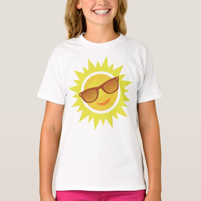 Camiseta Viste de sol con gafas de sol (Anverso)