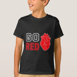 Camiseta Viste Día Rojo Ir Concienciación sobre enfermedade