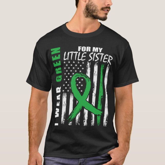 Camiseta Viste Green Little Sister Enfermedad Renal Sensibi (Anverso)