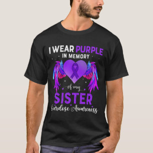 Camiseta Viste Morado En Memoria De La Conciencia Sobre La 