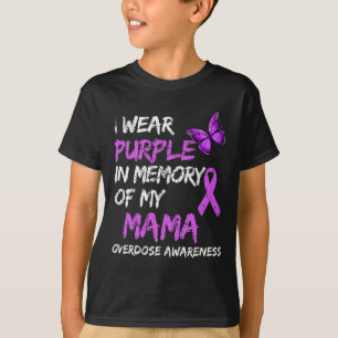 Camiseta Viste Morado En Memoria De Mis Awares De Sobredosi