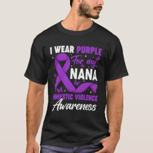 Camiseta Vistiendo Morado por Mi Nana Conciencia sobre Viol