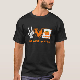Camiseta Visuales de amor por la paz Sped Teacher Pumpkin S