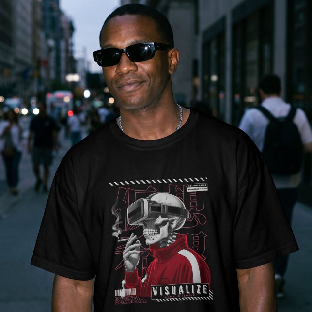 Camiseta Visualiza la Esperanza de la Vida – Ciberpunk Esqu (Subido por el creador)