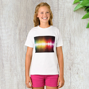 Camiseta Visualizador de audio vibrante de ondas sonoras de