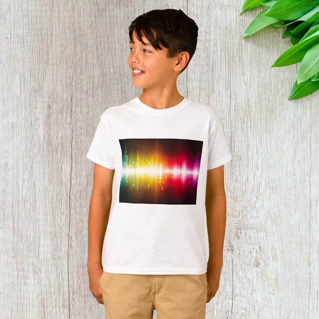 Camiseta Visualizador de audio vibrante de ondas sonoras de (Subido por el creador)