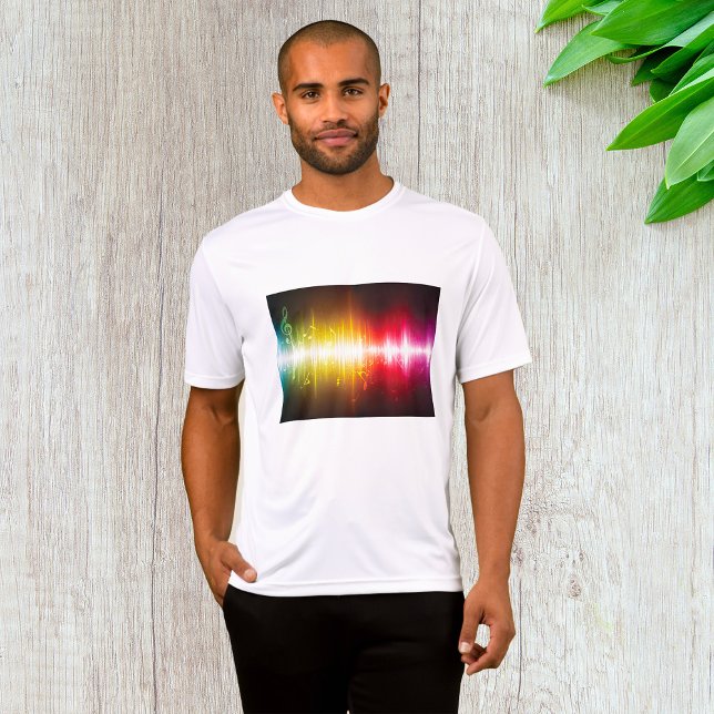 Camiseta Visualizador de audio vibrante de ondas sonoras de (Subido por el creador)