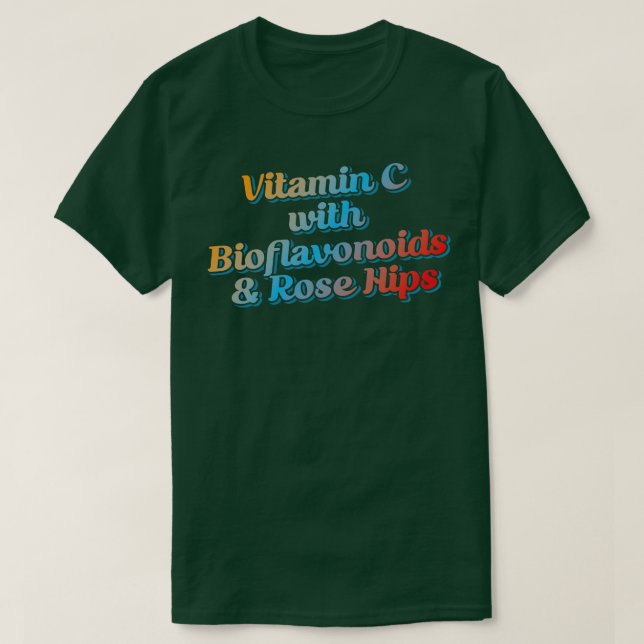 Camiseta Vitamina C con Bioflavonoides cadera Rosa 1 (Diseño del anverso)