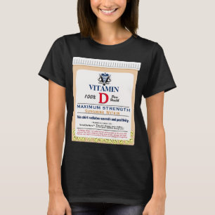 Camiseta Vitamina D Sol Interior Positividad Inspiradora