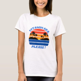 Camiseta Vitamina Sea Please Trendy Sunset Beach