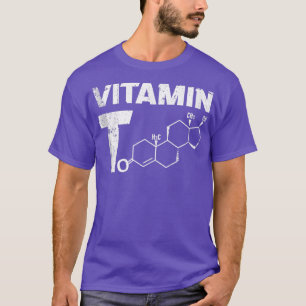 Camiseta Vitamina T Testosteron Bodybuilding Gym Fitnes
