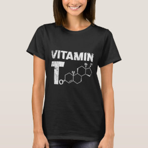 Camiseta Vitamina T Testosteron Bodybuilding Gym Fitness Tr