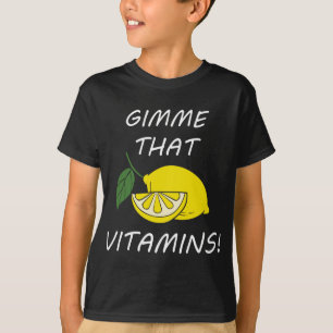 Camiseta Vitamins Graciosa Cita Lemonade Citrus Fruit