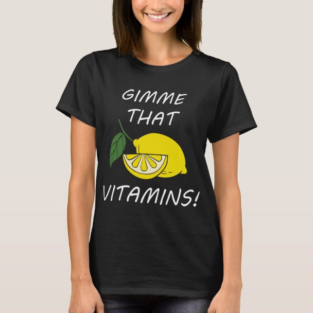 Camiseta Vitamins Graciosa Cita Lemonade Citrus Fruit (Anverso)