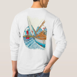 Camiseta Vito Dumas yate-T navegando en Port Townsend WA