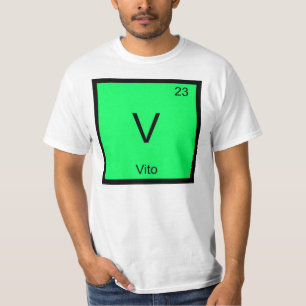 Camiseta Vito Nombre Elemento Químico Tabla Periódica