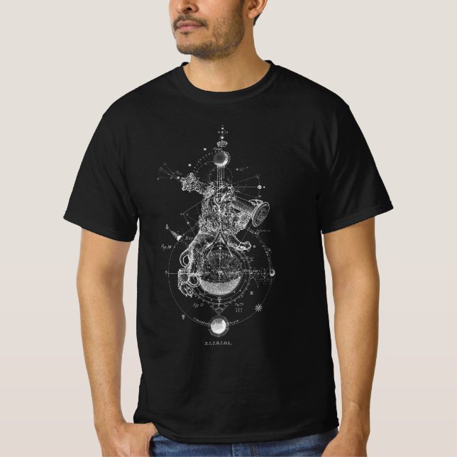 Camiseta VITRIOL - Sol en Leo - Geometría sagrada oculta (Anverso)