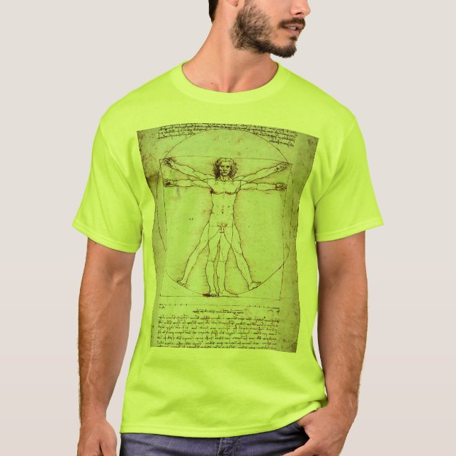 Camiseta Vitruista de Leonardo da Vinci (Anverso)