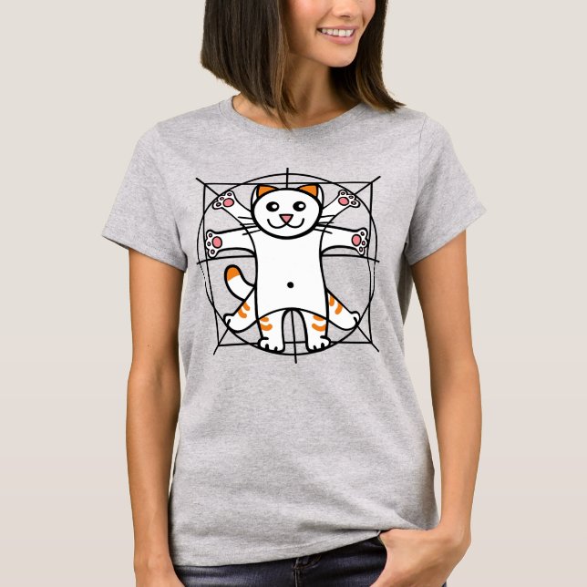 Camiseta Vitruvian Cat (Anverso)