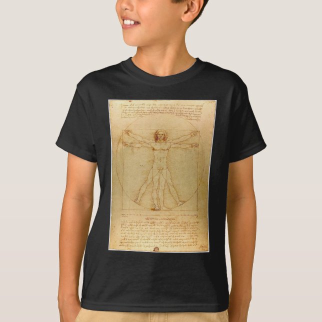 Camiseta Vitruviano de Da Vinci (Anverso)