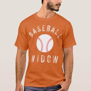Camiseta Viuda del Béisbol Novia Esposa Fanática Loca del D