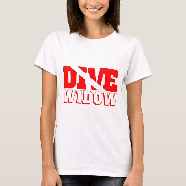 Camiseta Viuda del buceo con escafandra (Anverso)