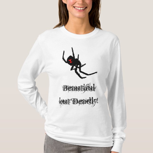 Camiseta Viuda negra araña-hermosa pero muerto (Anverso)