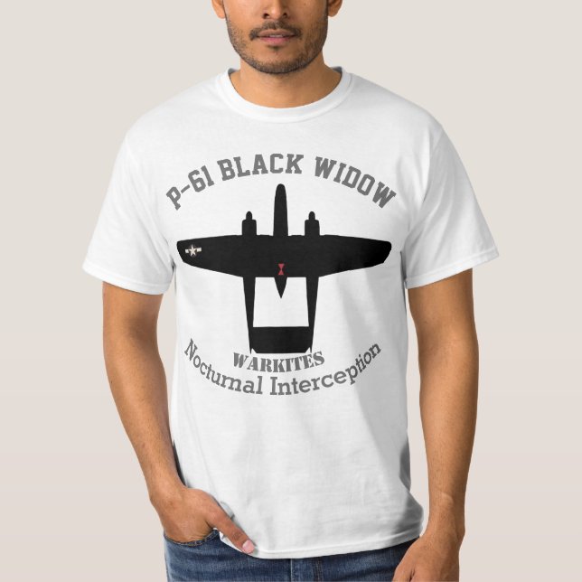 Camiseta Viuda negra de Warkites P-61 (Anverso)