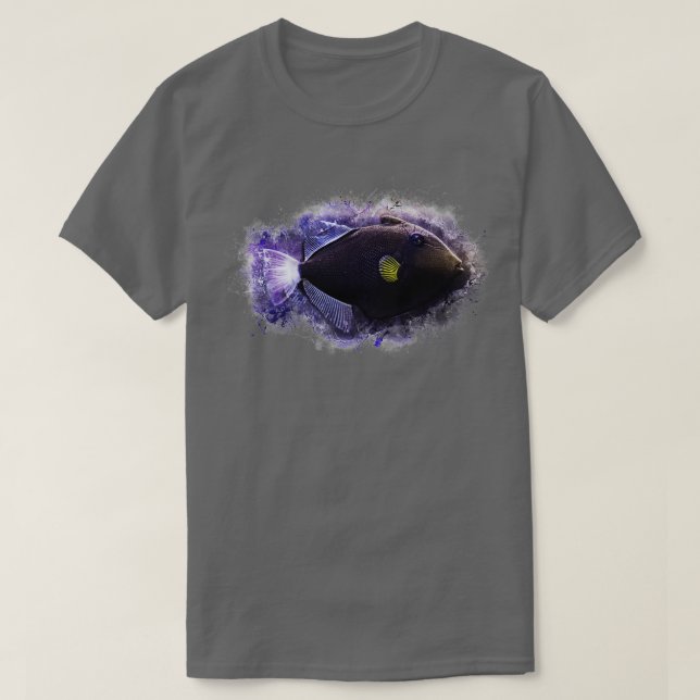 Camiseta Viudas disparan Melichthys vidua (Diseño del anverso)