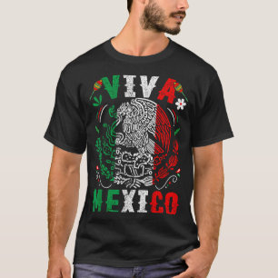 Camiseta Viva bandera de México día de la independencia de