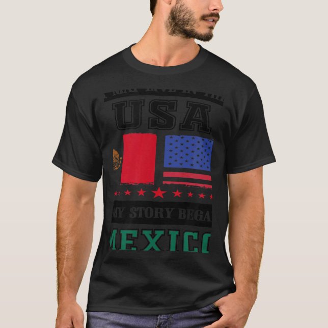 Camiseta viva bandera de méxico Día de la Independencia del (Anverso)