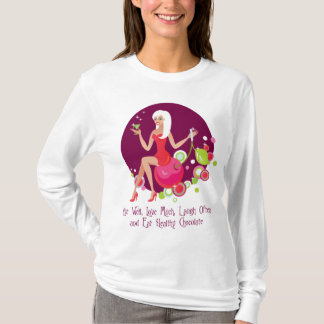 Camiseta Viva bien, ame mucho
