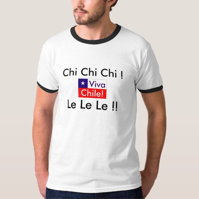 Camiseta ¡Viva Chile! ¡Ji de la ji de la ji! ¡Le Le Le! (Anverso)