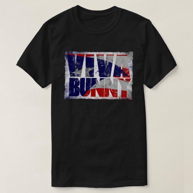 Camiseta Viva conejo puertorriqueño (Diseño del anverso)