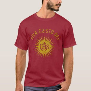 Camiseta Viva Cristo Rey Cristeros católicos