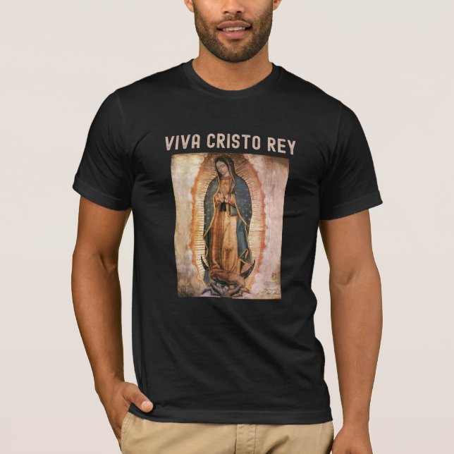 Camiseta Viva Cristo Rey Cristeros católicos (Anverso)