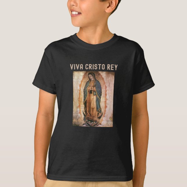 Camiseta Viva Cristo Rey Cristeros católicos (Anverso)