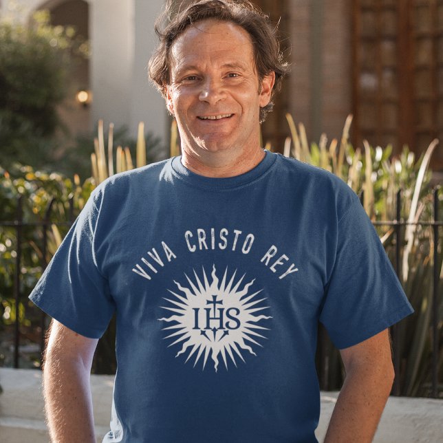 Camiseta Viva Cristo Rey Regalo de Cristeros Católicos (Subido por el creador)