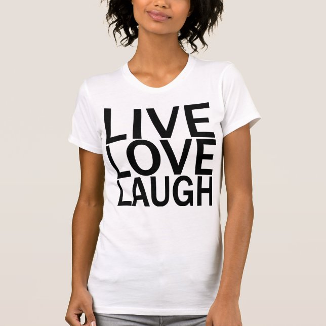 Camiseta viva de la risa del amor (Anverso)
