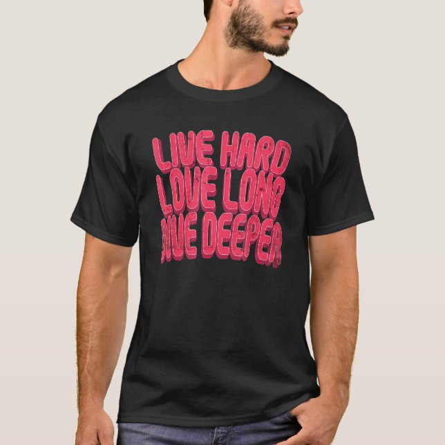 Camiseta Viva el amor duro, larga inmersión (Anverso)