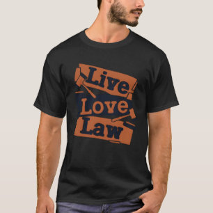 Camiseta Viva el amor por los estudios de derecho estudiant