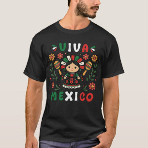 Camiseta Viva el Día de la Independencia Mexicana