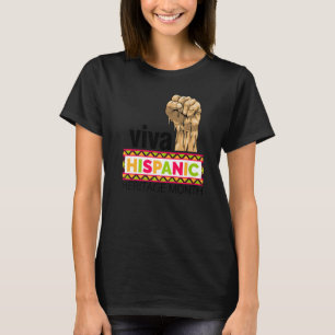 Camiseta Viva el Mes de la Herencia Hispana Día de la Here
