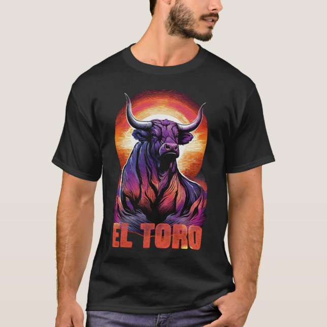 Camiseta Viva el Toro, toros contra la tauromaquia (Anverso)