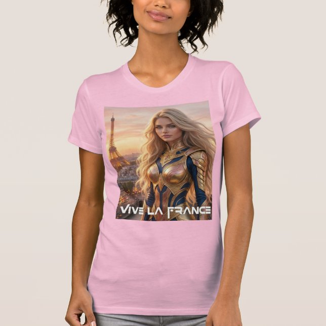 CAMISETA VIVA FRANCIA - PARÍS (Anverso)