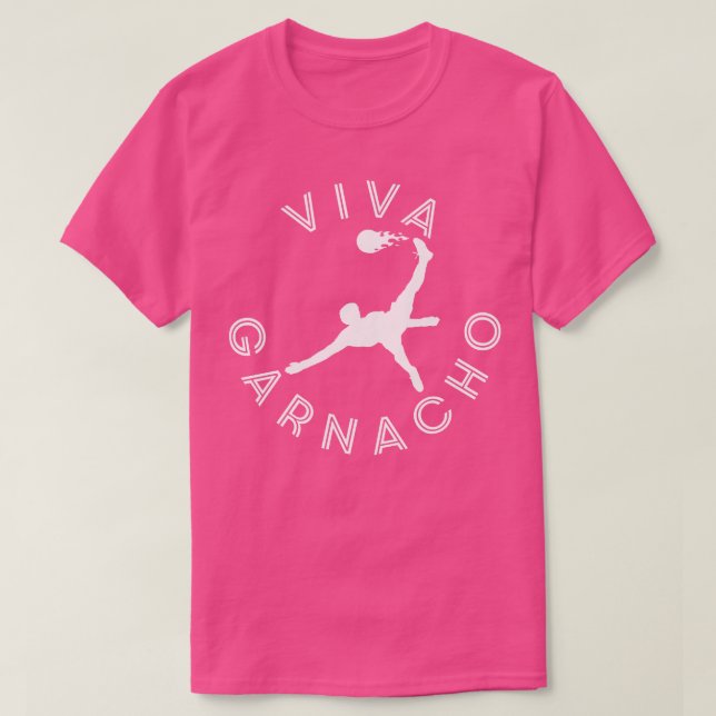 Camiseta Viva Garnacho blanco (Diseño del anverso)