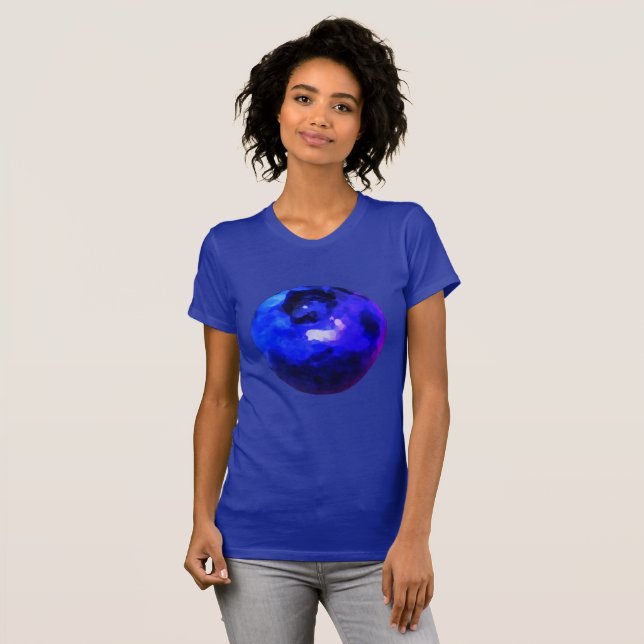 Camiseta viva grande del arándano (Anverso completo)