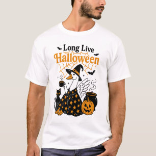 Camiseta Viva la Bruja del Ganso de Halloween